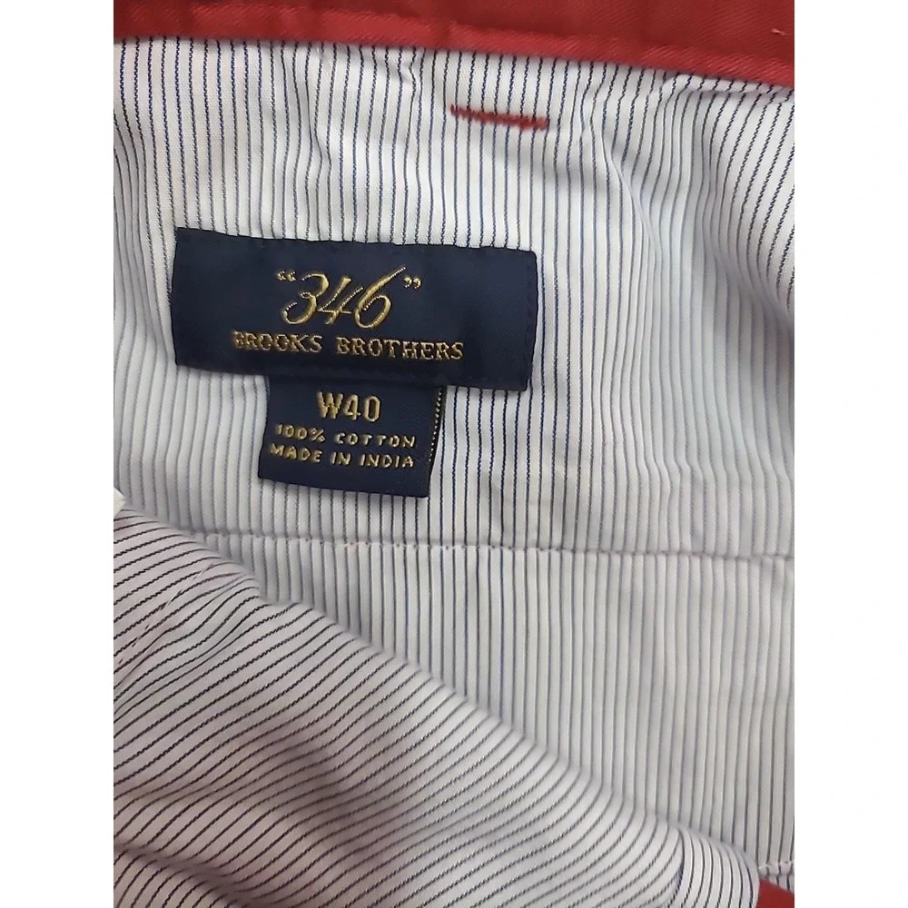 Brooks‎ Brothers 346 Shorts 100% Cotton Red Flat Front